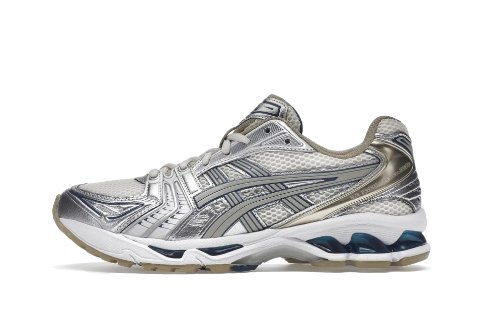 Gel-Kayano 14 Crema Plata Pura Champán